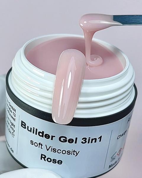 Builder Gel Rose Soft Viscosity Karl Diamant 15 ml